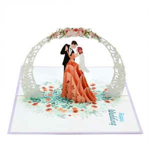 weddings popup card 3D