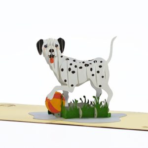 Dalmatian popup card