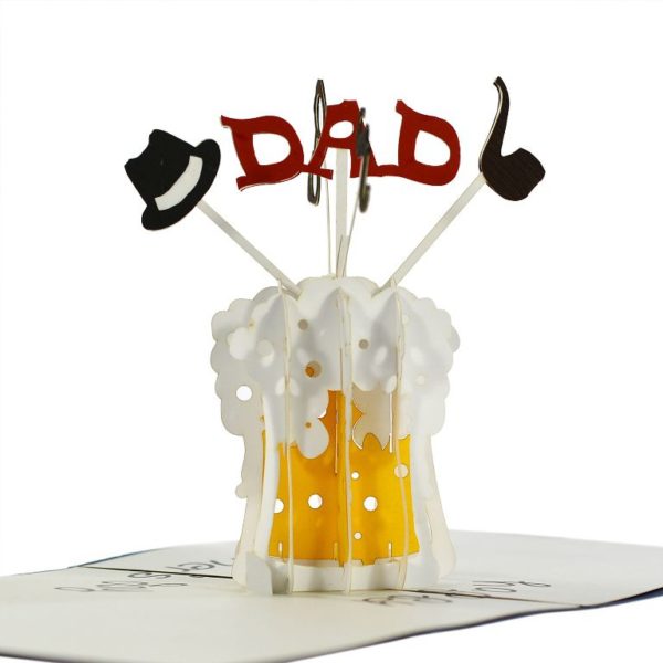 3D popup greeting card for father