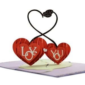 Popup love card for valentine