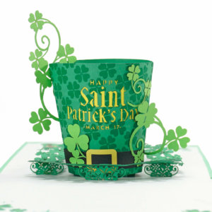 3D popup card for Patrick day