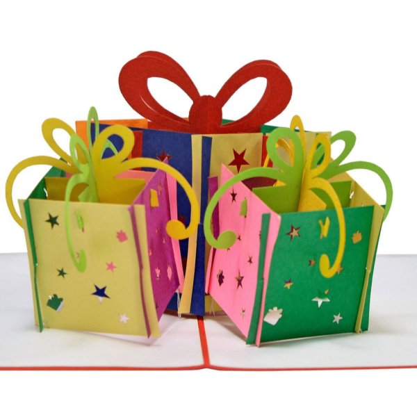 gift box 3D card model