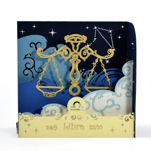 zodiac popup card Libra