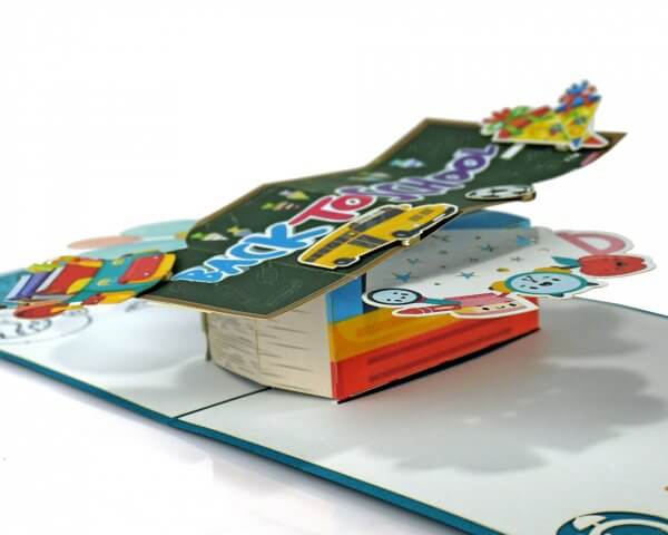 back to school 3D popup card