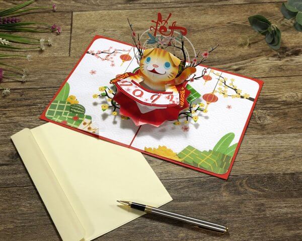 3D card Happy New year 2023