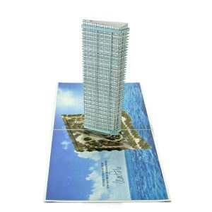 3D popup card Aramni Case Tower