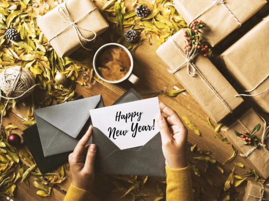 happy new year popup card