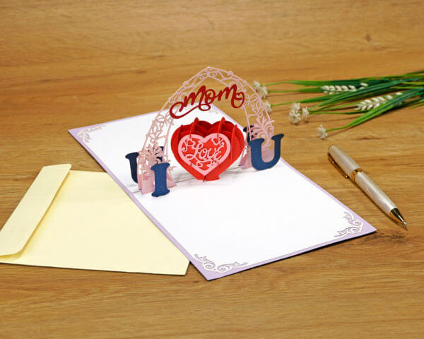 pop up card template mother day