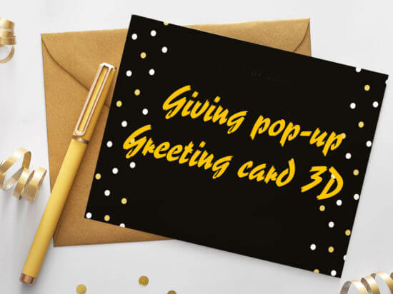 Giving pop-up Greeting card