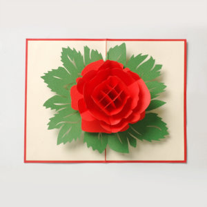 3D flower card