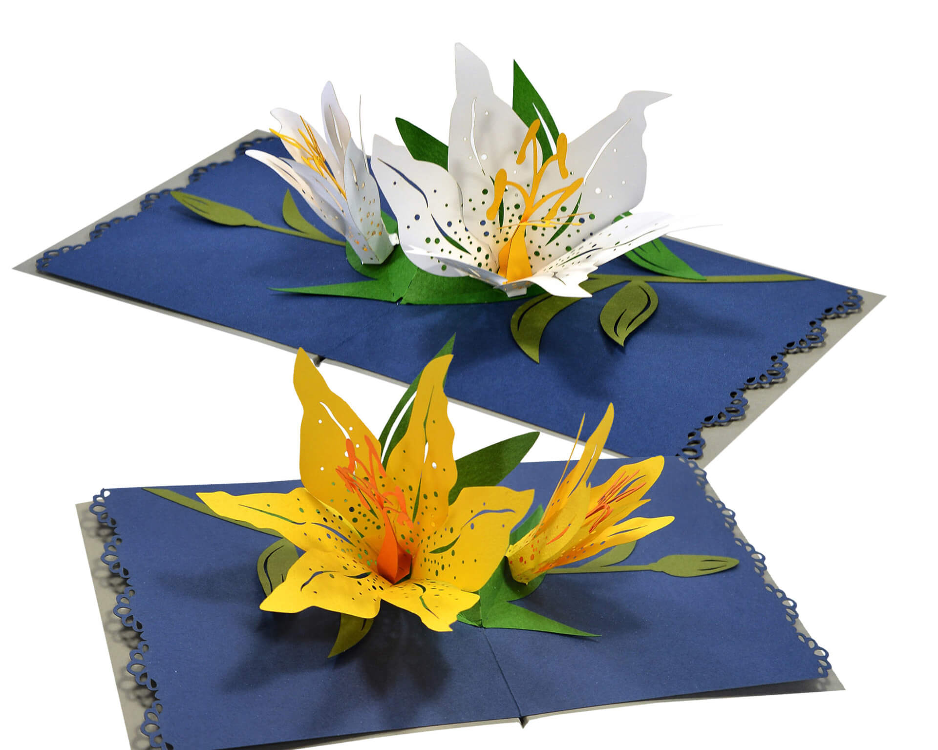 3D flower lilies card