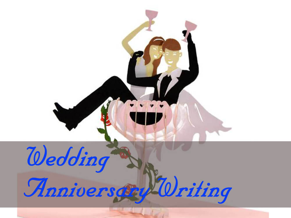 Wedding anniversary writing with 3D greeting pop-up cards - Viet Nam Popup  Cards And Handicrafts