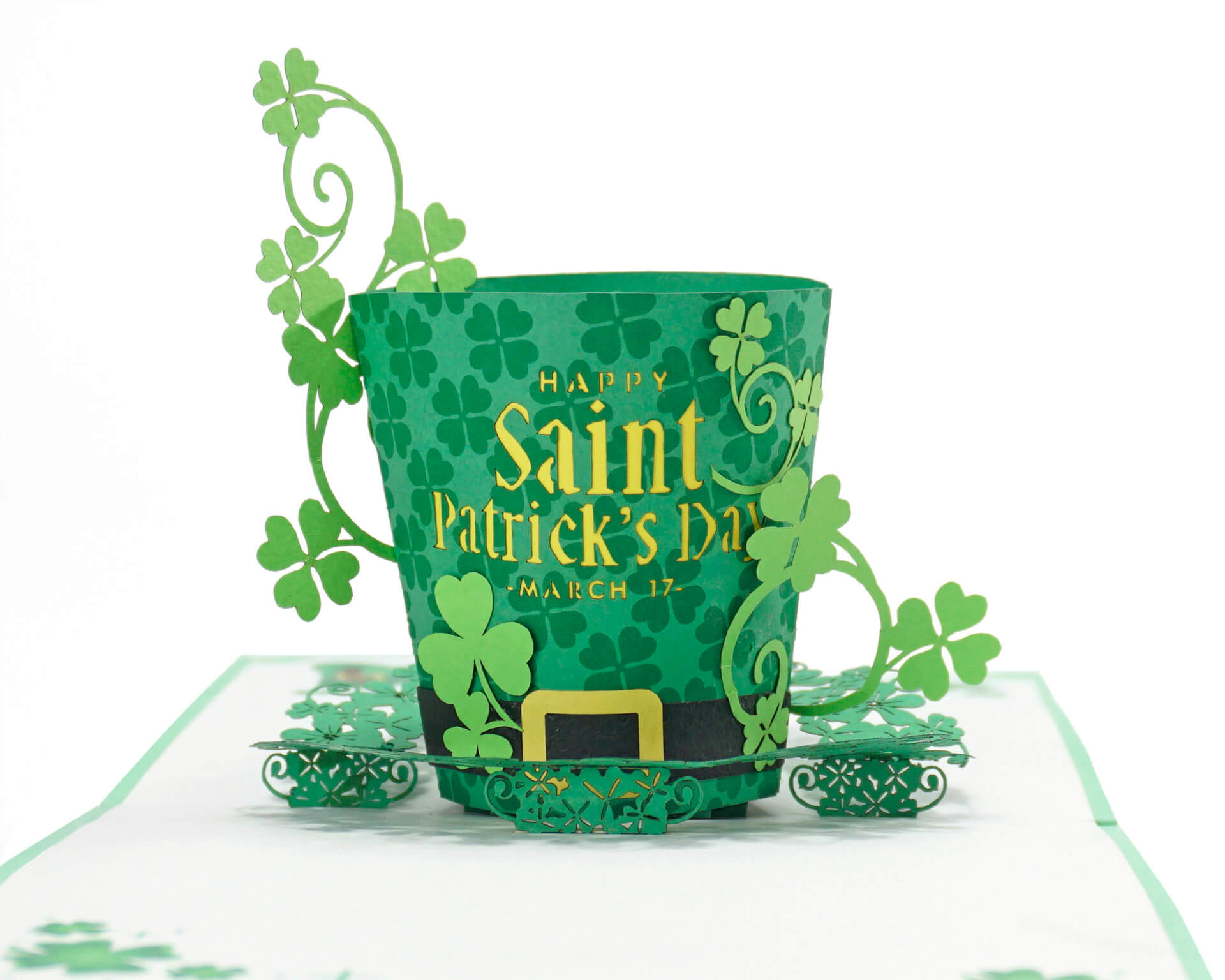 3D popup card for Patrick day