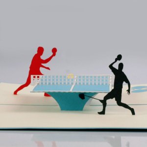 3D ping-pong-card