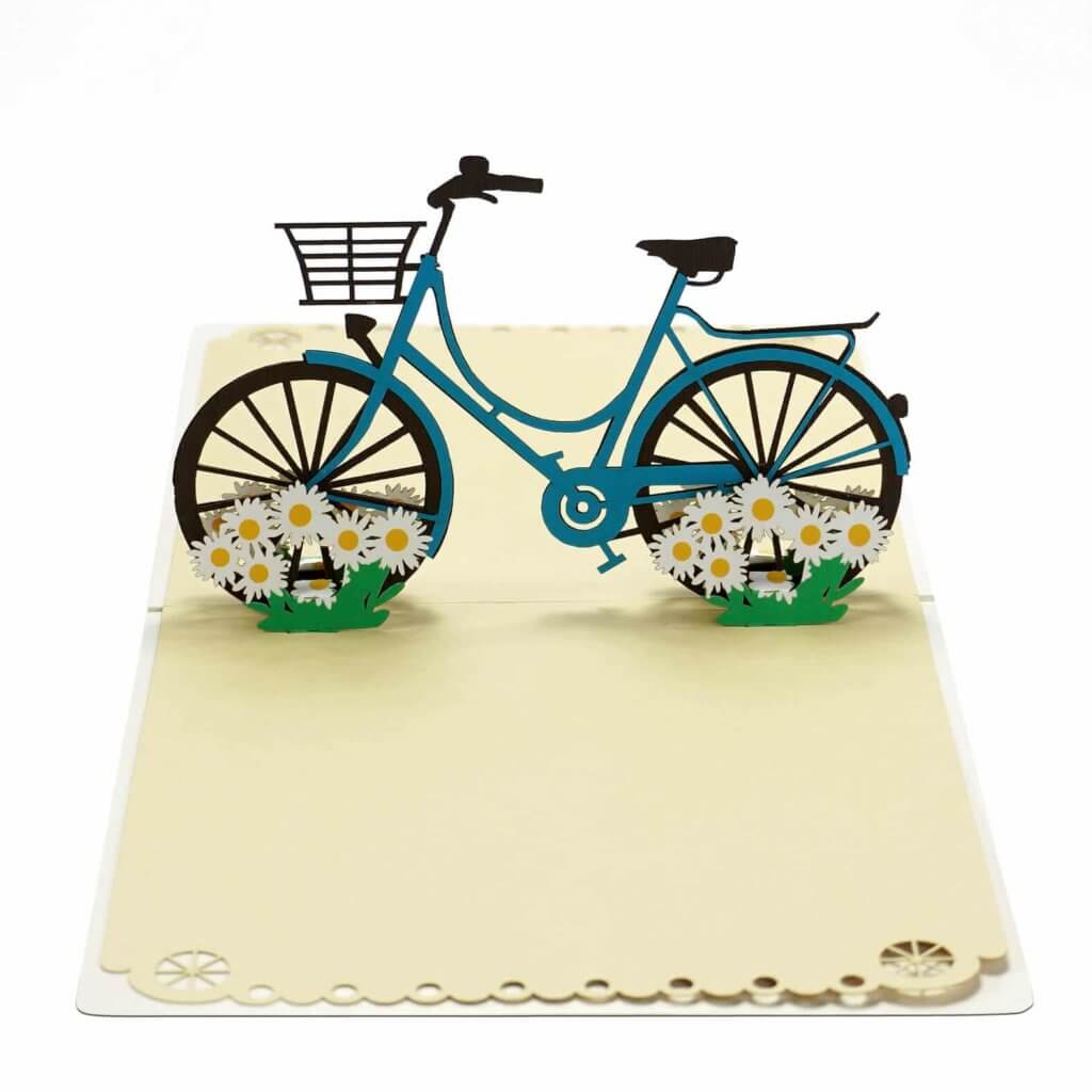 3D popup card bicycle