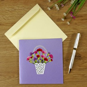 Flower 3D popup card