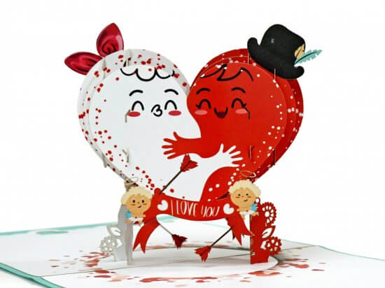 Love 3D Heart popup card