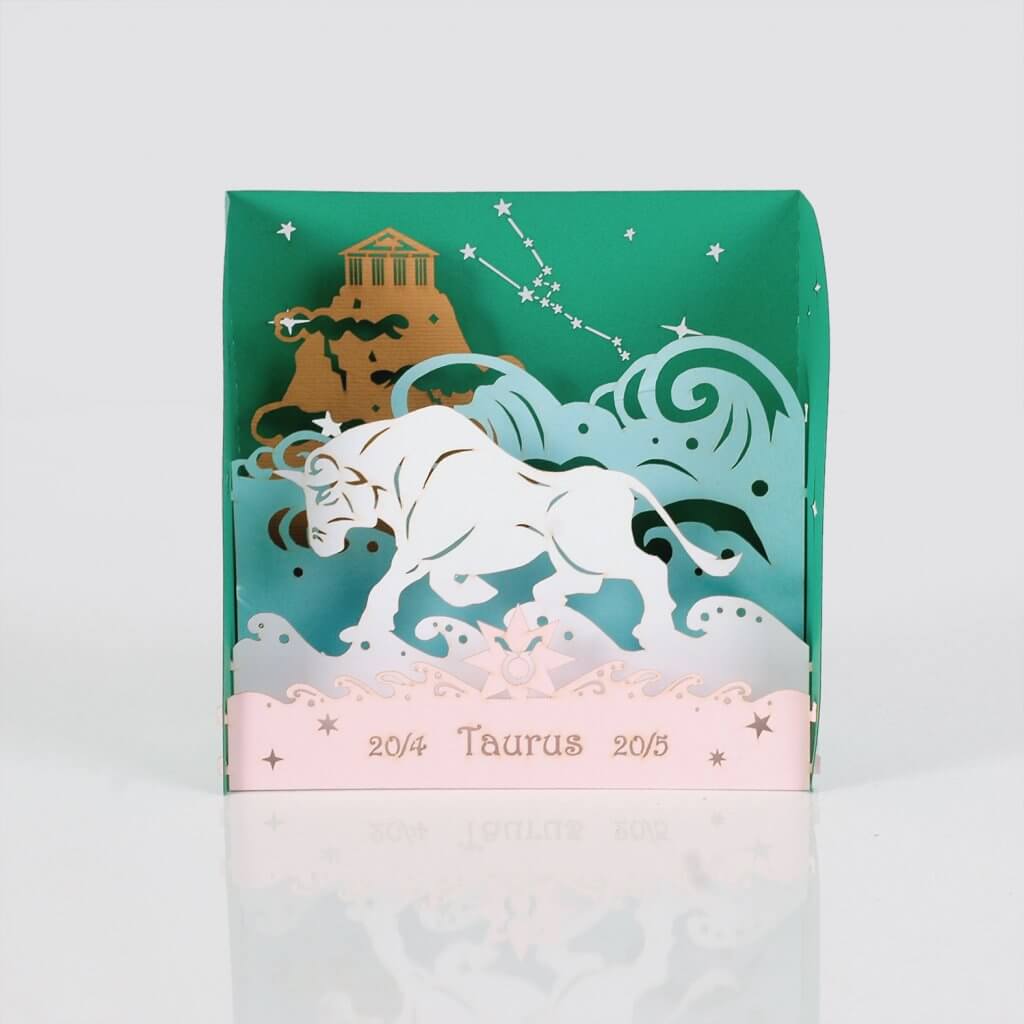 zodiac popup card Taurus