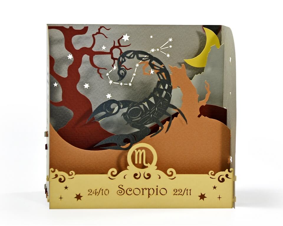 zodiac popup card Scorpio 