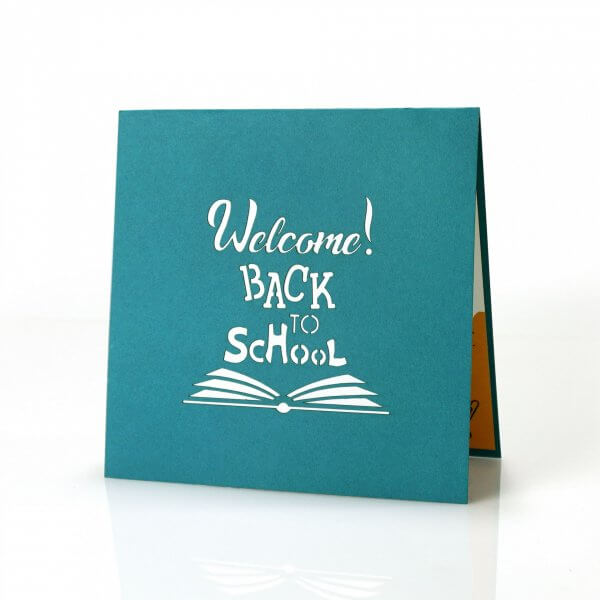 back to school 3D popup card