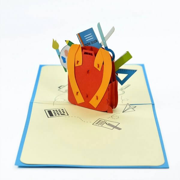 Back to school 3D pop-up cards