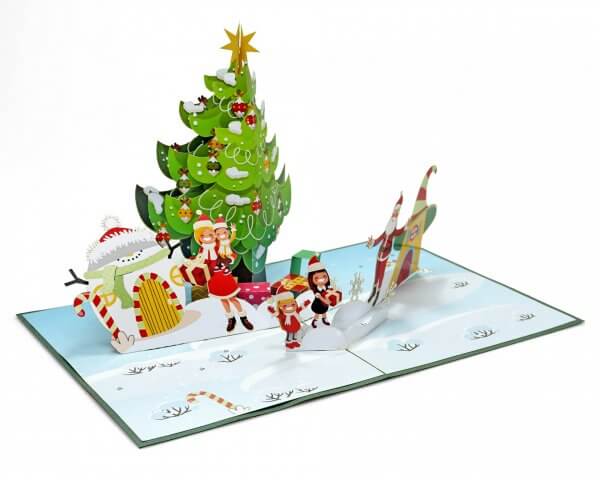 3D popup card for Christmas
