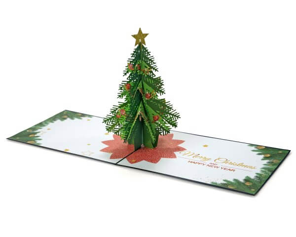 christmas tree 3D greeting popup card