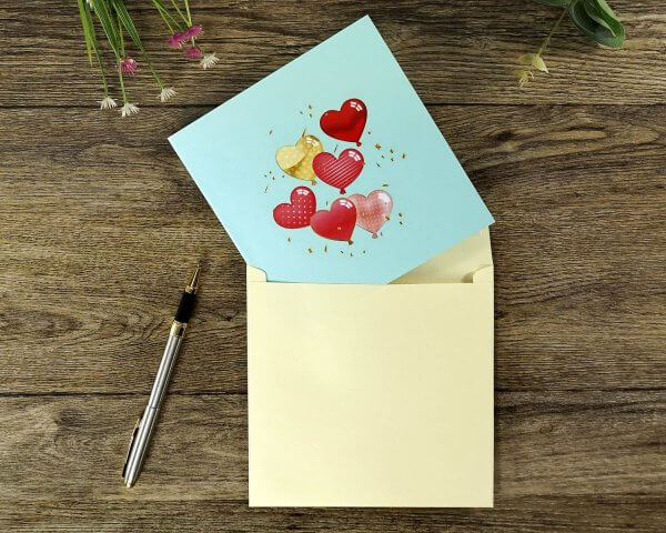 3d love greeting card