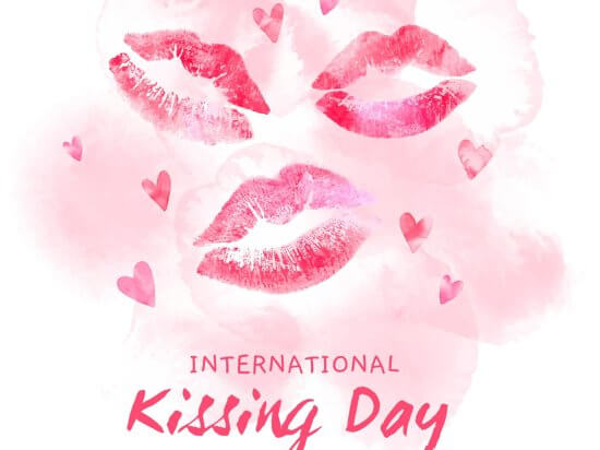 Kissing Day 3D card