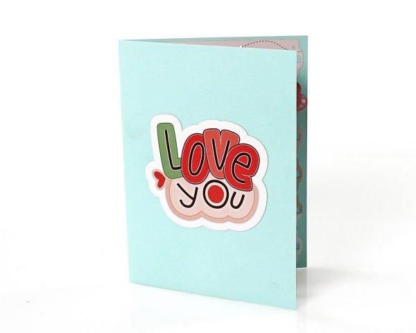 Love 3D popup Valentine card
