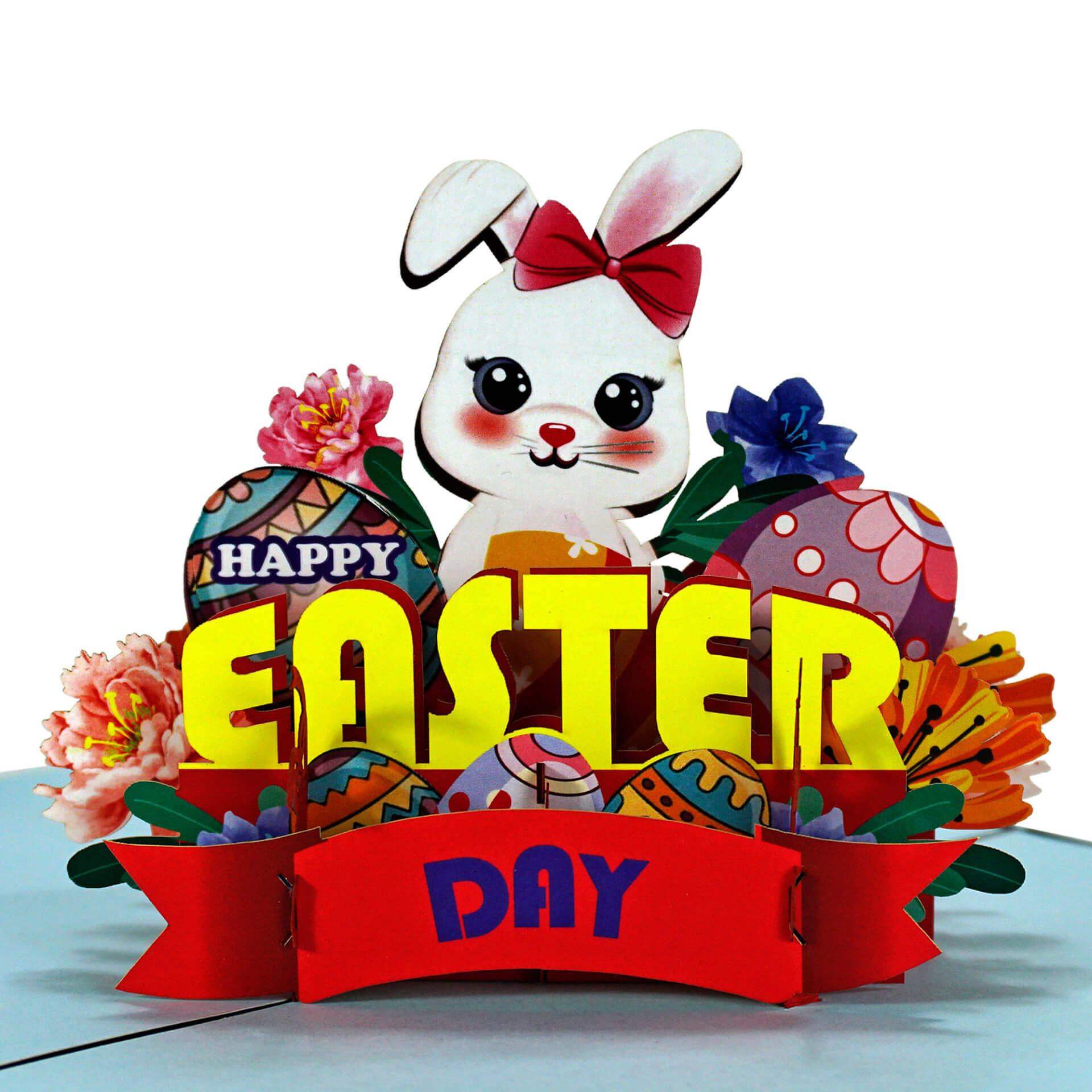 3D popup greeting card for Easter day