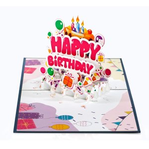 3D Pop Up greeting card to happy birthday