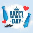 Father’s Day greeting card 3D